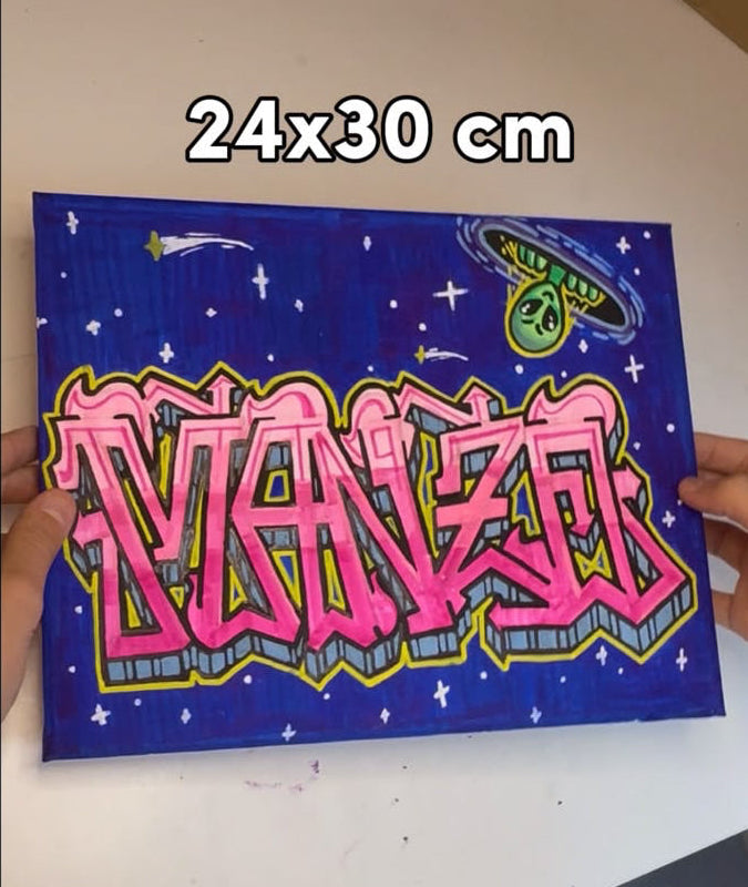 Custom Canvas-your Name/Design as artwork
