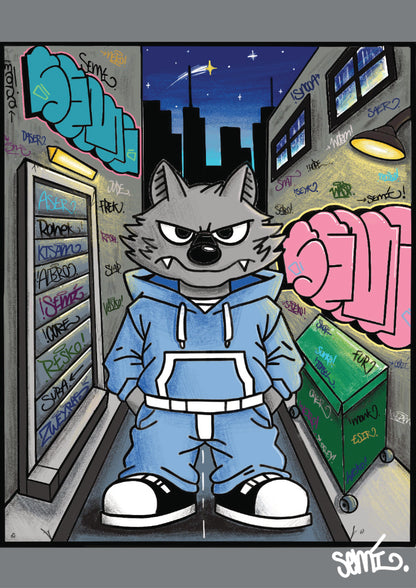 "Semi" Graffiti Poster available in two sizes + free stickers