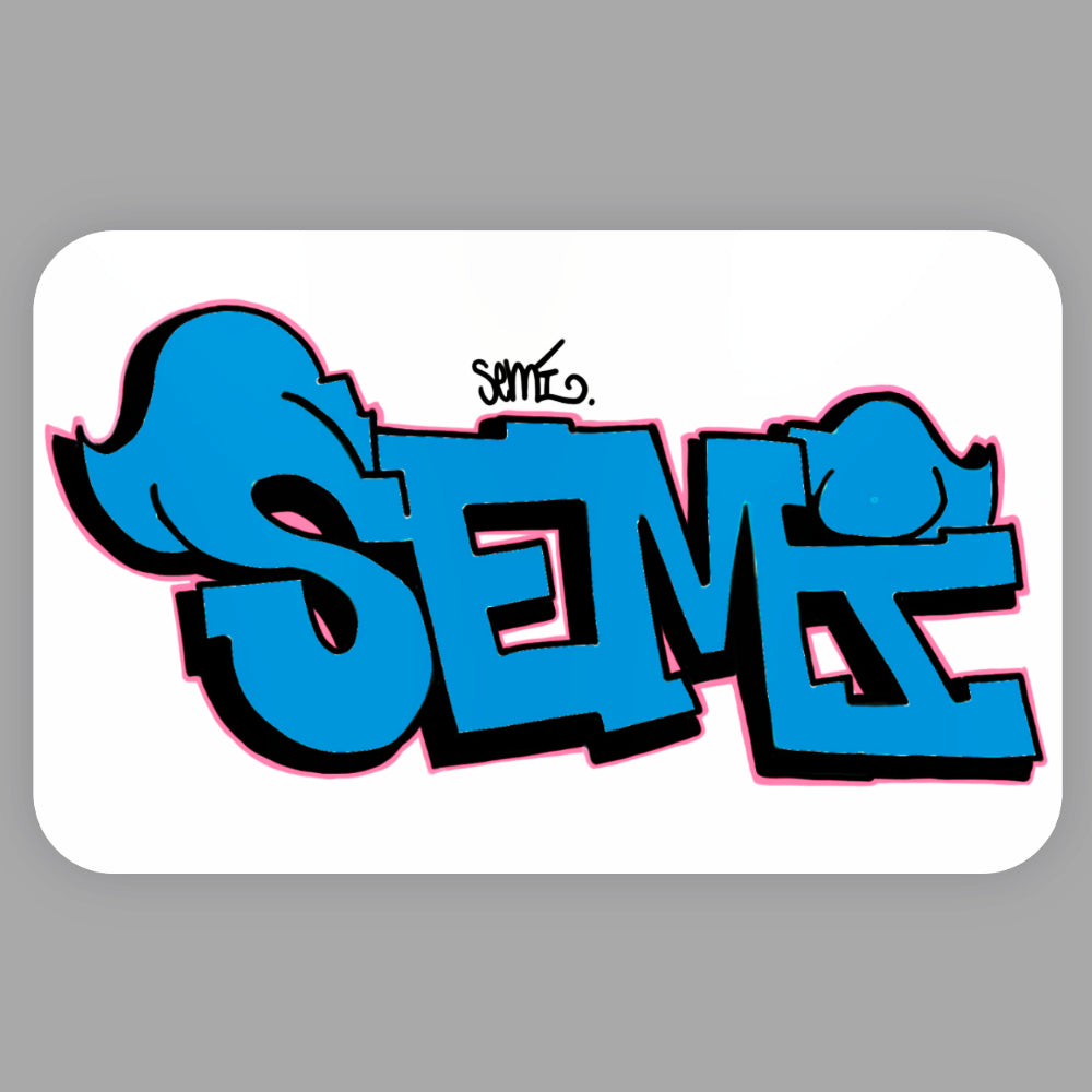 "Semi" Grafitti Sticker  9x5cm