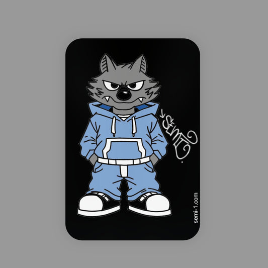 Semi Wolf Sticker