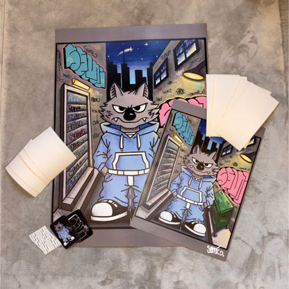 "Semi" Graffiti Poster available in two sizes + free stickers