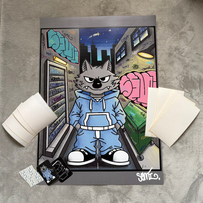 "Semi" Graffiti Poster available in two sizes + free stickers