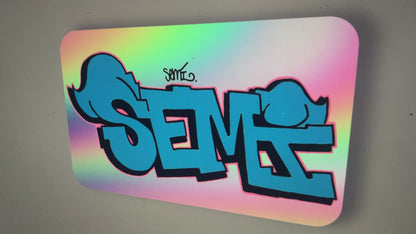 "Semi" Grafitti Sticker  9x5cm